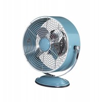 DecoBREEZE Retro Fan Air Circulator Table Fan with Full Pivot Fan Head  9 In  Blue - B01N0DW0SP